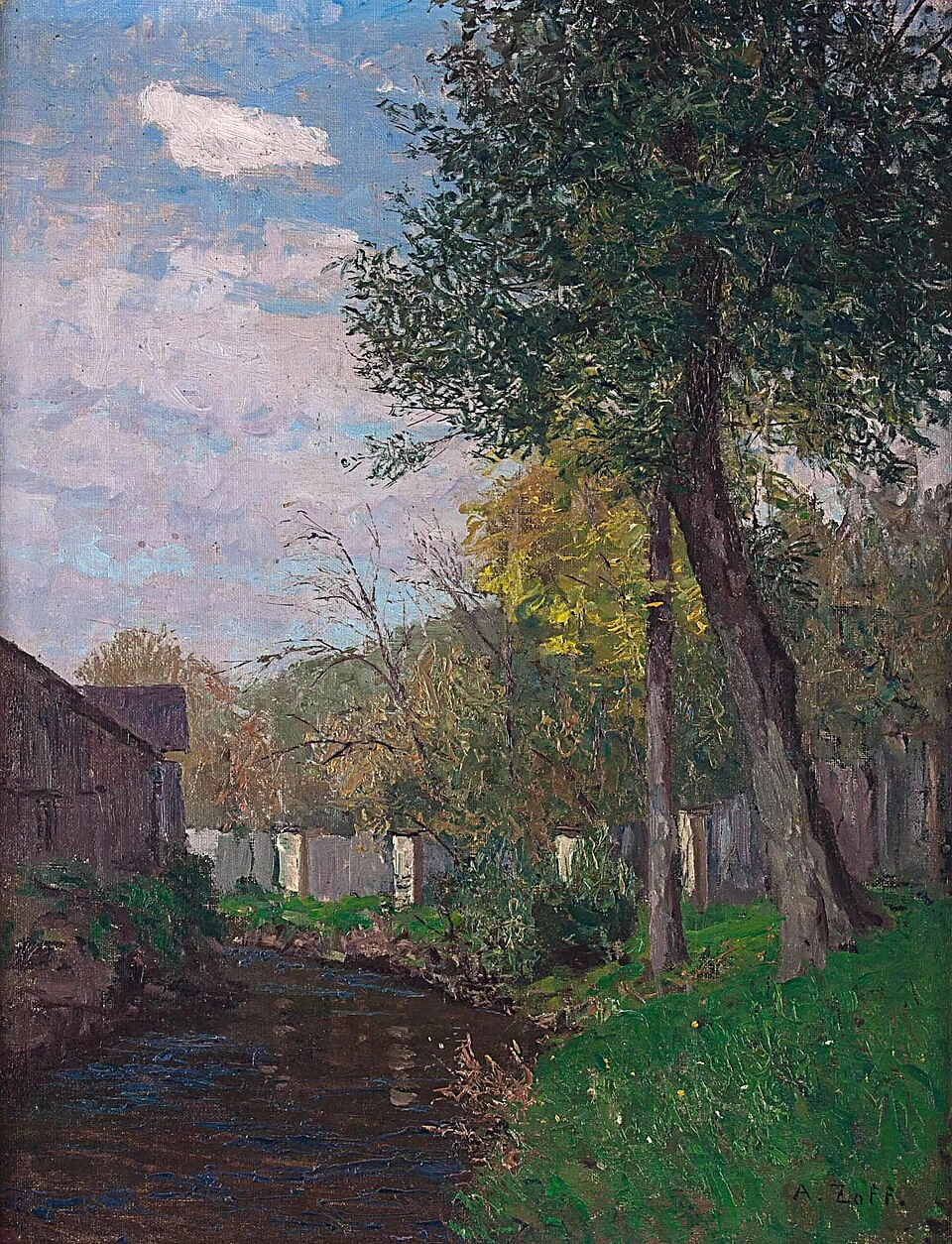 Letto del torrente in autunno
